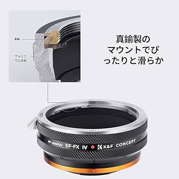 Amazon | K&F CONCEPT マウントアダプター EF-FX IV Canon対応